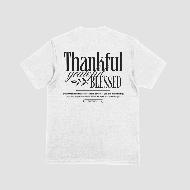 Thankful Typography Tee
